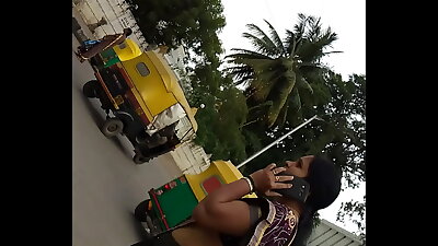 my office aunty shows her big hip while walking