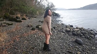 Shameless indian hottie has risky sex in public by the lake while strangers watch desi chudai POV Indian
